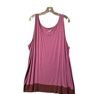 Logo 2x Plum Tunic Length Tank‎ Top # 206